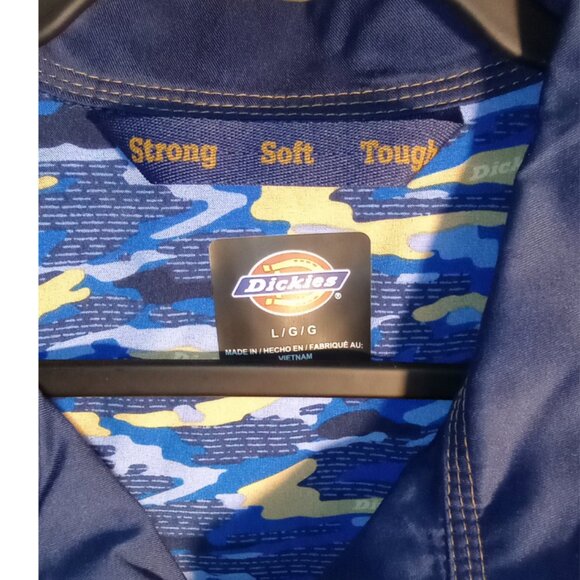 NWT Dickies Women's Essence Front Zip Warm-up Jacket, Navy Blue Large - Picture 5 of 11